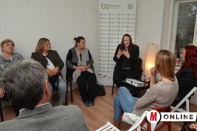 Herbut Karolina a Source Hub megnyitóján (Lakatos János felvétele)