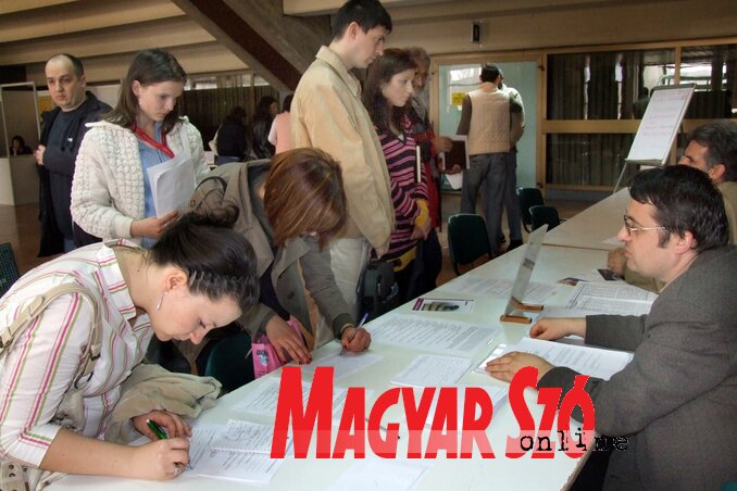 Állásbörze – legtöbben a feldolgozóiparban kaptak állást (Fotó: Dávid Csilla)