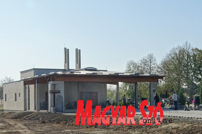 Épül az új ravatalozó a Nyugati temetőben (Góbor Béla felvétele) Épül az új ravatalozó a Nyugati temetőben (Góbor Béla felvétele)