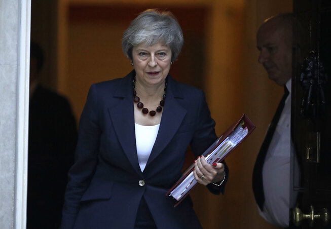 Theresa May brit miniszterelnök (Fotó: Beta/AP)