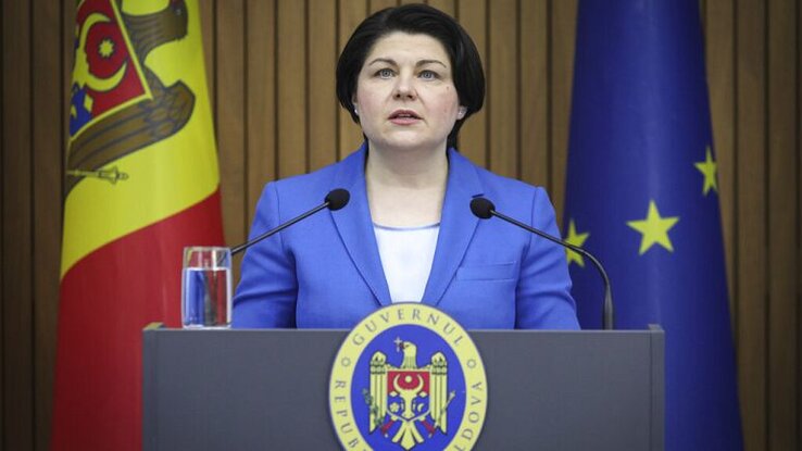 Natalia Gavrilita lemondott moldáv miniszterelnök (Fotó: AP)