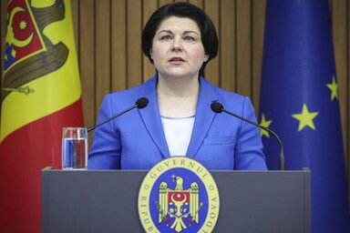 Natalia Gavrilita lemondott moldáv miniszterelnök (Fotó: AP)