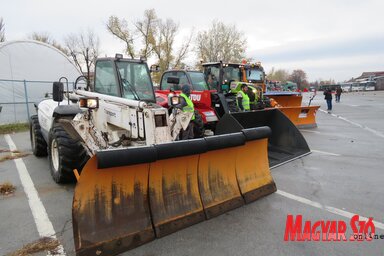 A nagyobb hómennyiség sem képez akadályt (Fotó: Patyi Szilárd)