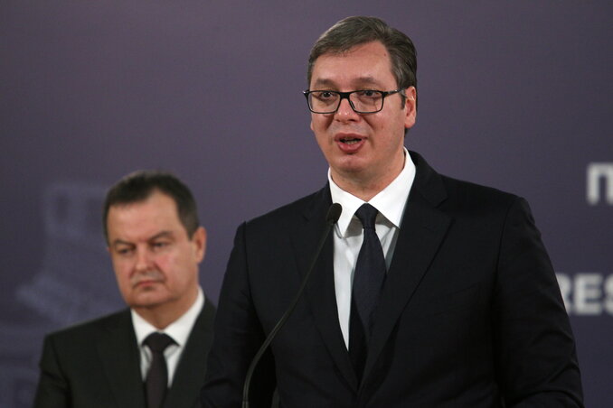 Aleksandar Vučić: Szerbia sikerrel vette az akadályokat, eredményt tudott felmutatni a világ legnagyobbnak és legerősebbnek számító országaival szemben (Fotó: Beta)