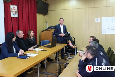 Tomislav Petrović a szabálytalan közlekedés veszélyeiről (Lakatos János felvétele)