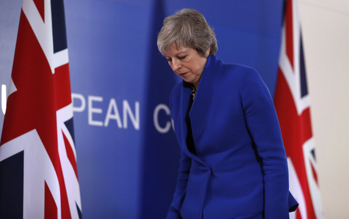 Theresa May brit kormányfő (Fotó: Beta/AP)