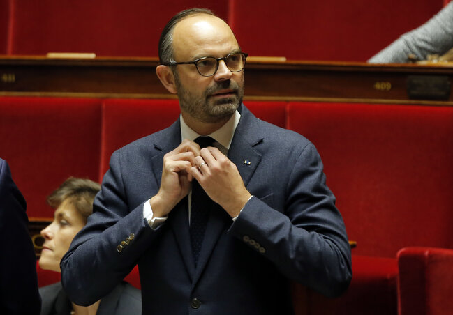 Edouard Philippe miniszterelnök (Fotó: Beta/AP)