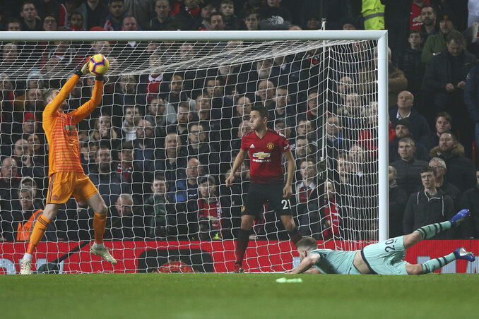 De Gea ritkán véd be potyagólt (Fotó: Beta/AP)