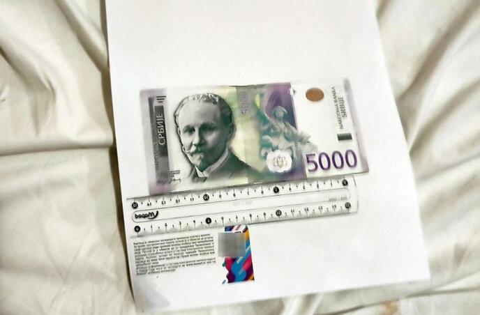 A hamisított bankjegyek (A szerb belügyminisztérium felévtele) A hamisított bankjegyek (A szerb belügyminisztérium felévtele)