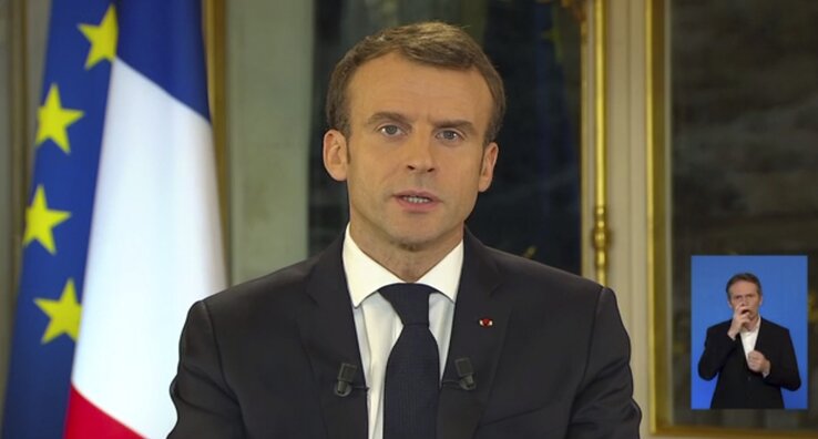 Emmanuel Macron francia államfő (Fotó: Beta/AP)