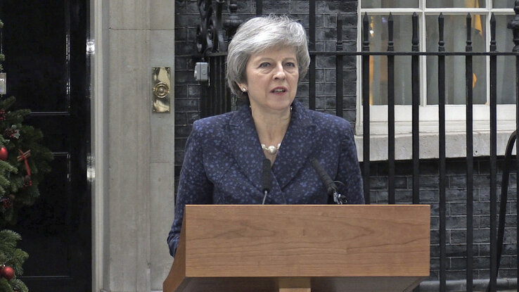 May kiemelte: Készen áll, hogy a rábízott feladatot elvégezze, és minden erejével küzdeni fog, hogy megőrizze pozícióját (fotó: AP/Beta)