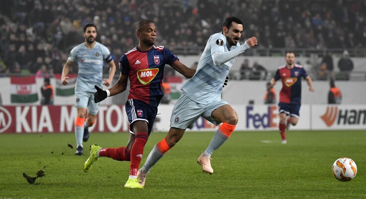 Nego (balról) hatalmas gólt rúgott (Fotó: MTI)