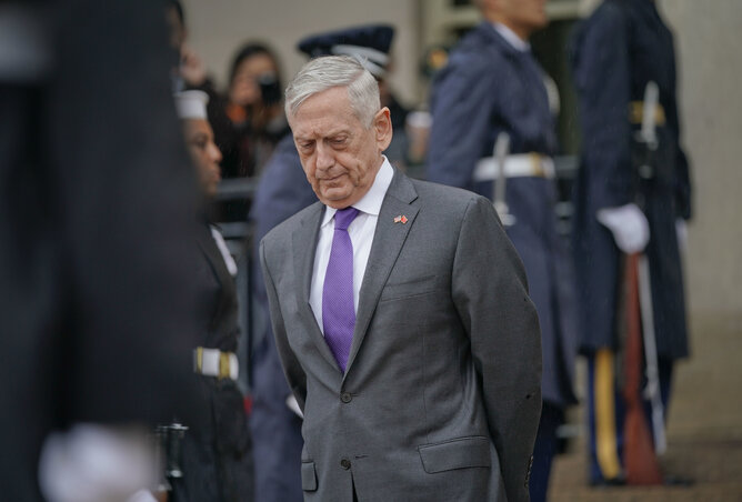 Jim Mattis védelmi miniszter (Fotó: Beta/AP)