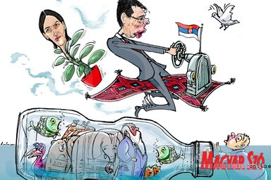 (Léphaft Pál karikatúrája)