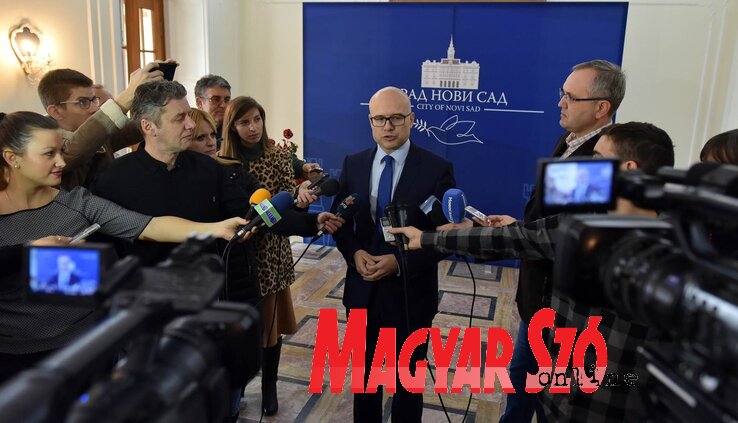 Miloš Vučević polgármester elégedett a médiával való együttműködéssel (Fotó: Ótos András)