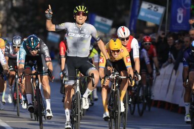 Matteo Moschetti öröme (Fotó: WielerFlits)