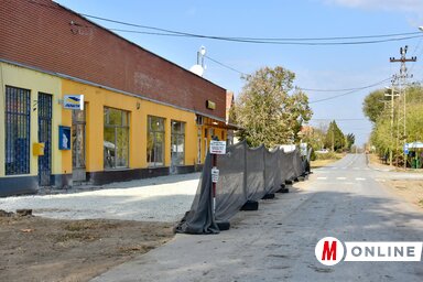 Hódegyházán megszépül a falu központja (Gergely József felvétele)