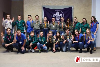 A topolyai őrsvezetői képzés résztvevői (Lakatos János felvétele)