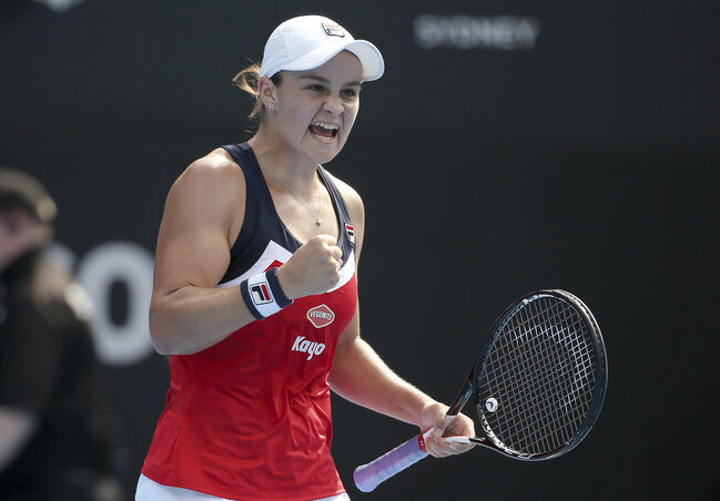 Az ausztrál Ashleigh Barty meglepte a világelsőt (Fotó: Beta/AP)
