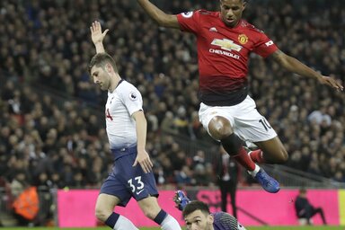 Rashford tökéletesen használta ki a helyzetet (Fotó: Beta/AP)