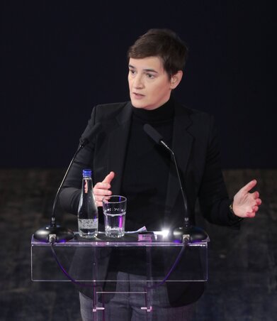 Ana Brnabić: Szerbia vezető szerepet tölt be a mesterséges intelligencia alkalmazása terén (Fotó: Tanjug) Ana Brnabić: Szerbia vezető szerepet tölt be a mesterséges intelligencia alkalmazása terén (Fotó: Tanjug)