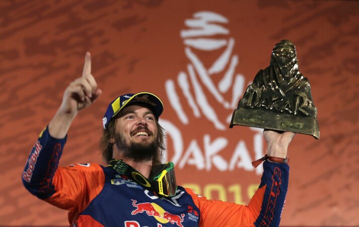 Toby Price végig sérülten küzdött a bajnoki címért, és nyert! (Fotó: Beta/AP)