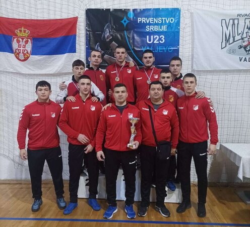A Proleter U23-as birkózói Valjevón