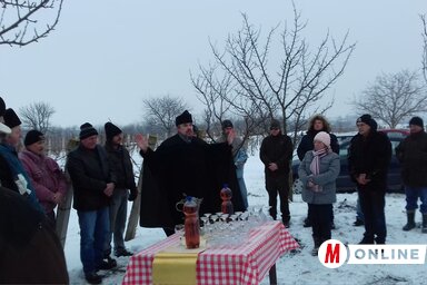 Venyigeszentelő Horák János szőlőjében (Kazinczy Paszterkó Diana felvétele)