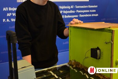 Sarnyai Valentin harmadik helyezést ért el a munkájával (Fotó: Dávid Csilla)