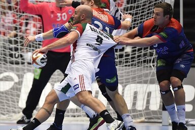 Balogh Zsolt egyedül kevés volt Norvégia ellen (Fotó: MTI)