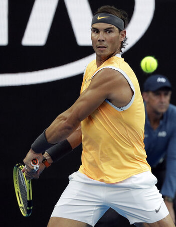 Rafael Nadal valósággal “szétcsapta” fiatal görög ellenfelét (Fotó: Beta/AP)
