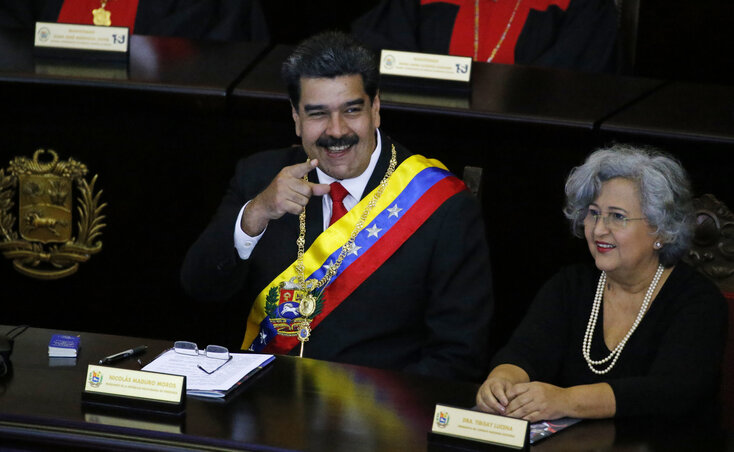 Nicolás Maduro venezuelai elnök (Fotó: Beta/AP)