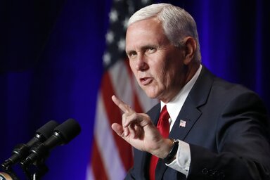 Mike Pence amerikai alelnök (Fotó: Beta/AP)
