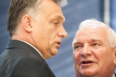 Orbán Viktor magyar miniszterelnök és Joseph Daul, az EPP elnöke (Fotó: DPA)