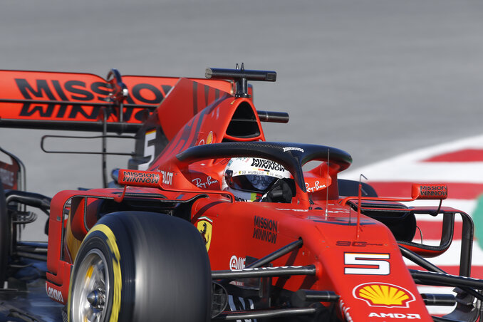 Barcelonában Sebastian Vettel volt a leggyorsabb (Fotó: Beta/AP)