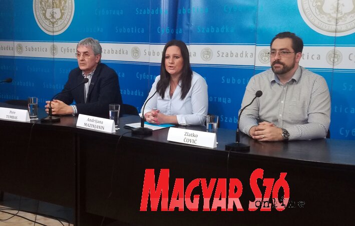 Pere Tumbas, Andrijana Mazinjanin és Zlatko Čović (Fotó: Benedek Miklós) Pere Tumbas, Andrijana Mazinjanin és Zlatko Čović (Fotó: Benedek Miklós)
