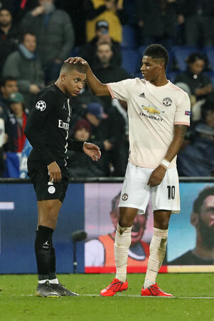 Rashford szerint Mbappénak még gyakorolnia kell egy kicsit (Fotó: Beta/AP)