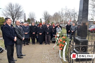 A megemlékezés résztvevői (Gergely József felvétele)