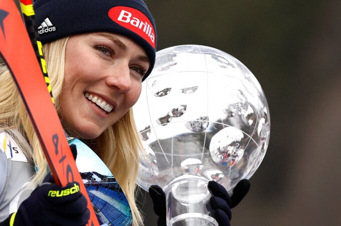 Mikaela Shiffrin immár óriás-műlesiklásban is vb-aranyérmes (Fotó: Beta/AP)