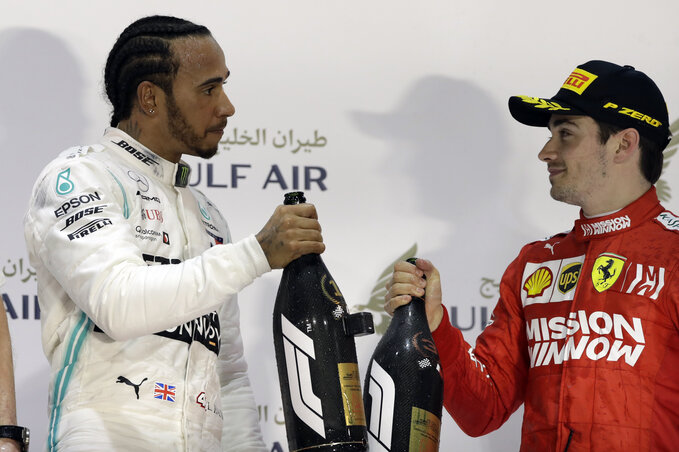 Lewis Hamilton és Charles Leclerc (Fotó: Beta/AP) Lewis Hamilton és Charles Leclerc (Fotó: Beta/AP)