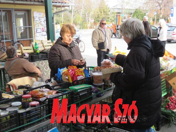 Ljiljana Klarić húsz éve árul a piacon (Fotó: Patyi Szilárd)