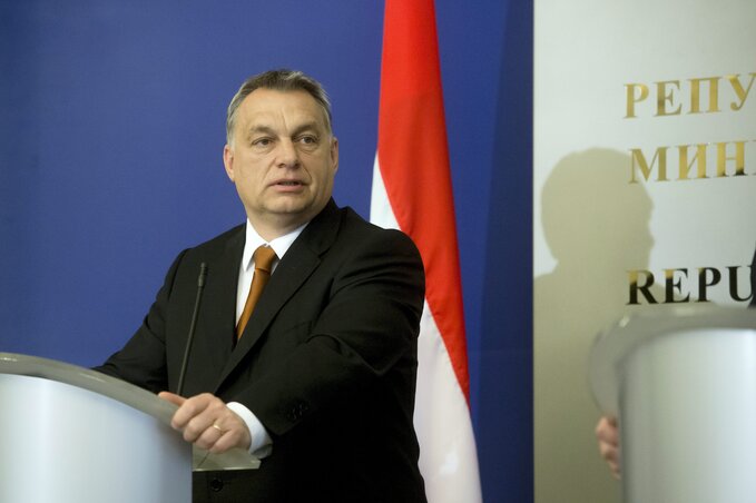 Orbán Viktor miniszterelnök Szófiában (Fotó: MTI)
