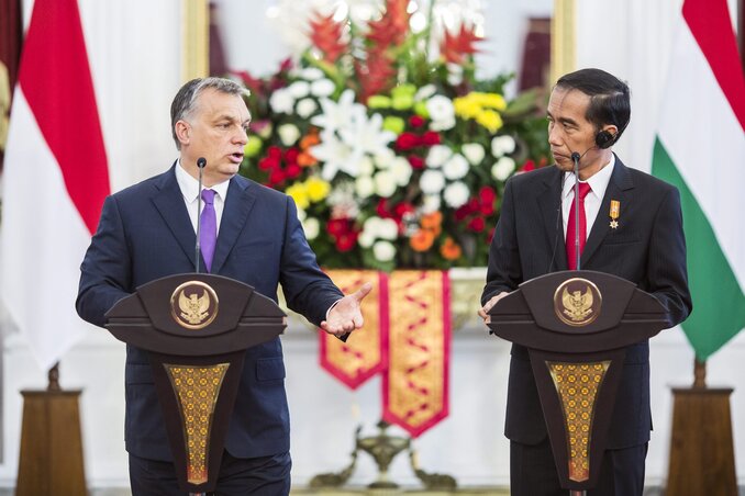 Orbán Viktor és Joko Widodo sajtótájékoztatót tart (Fotó: MTI) Orbán Viktor és Joko Widodo sajtótájékoztatót tart (Fotó: MTI)