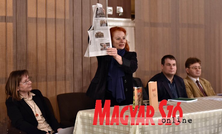 Varjú Márta főszerkesztő a Magyar Szó jelenéről és jövőjéről beszél (Ótos András felvétele) Varjú Márta főszerkesztő a Magyar Szó jelenéről és jövőjéről beszél (Ótos András felvétele)