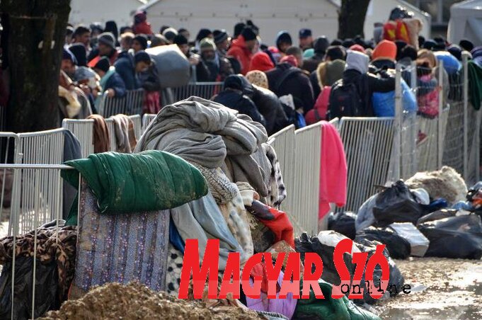 Menekültek Preševónál (Ótos András felvétele)