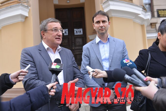 Nyilas Mihály és Nenad Mirkov (Fotó: Molnár Edvárd)