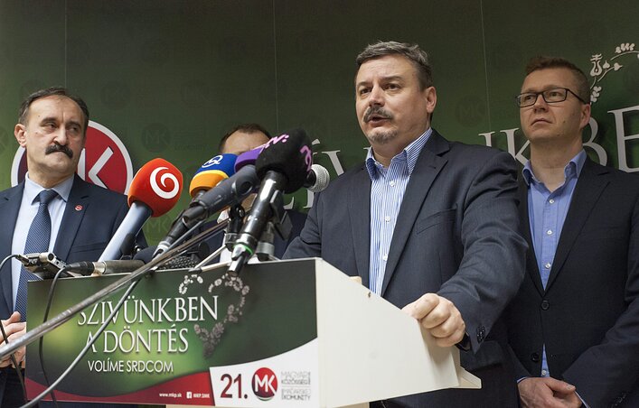 Az MKP nem jutott be a szlovák törvényhozásba (Fotó: MTI)