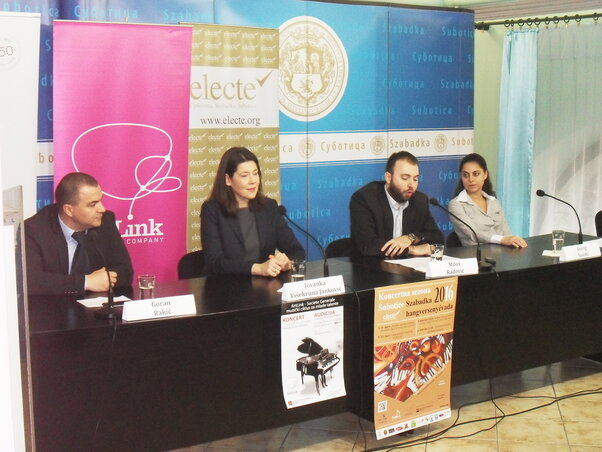 Goran Rakić, Jovanka Višekruna Janković, Milos Radović és Görög Noémi (Fotó: Lukács Melinda)
