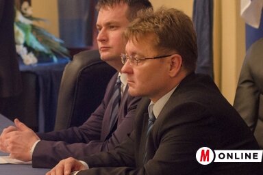 Fremond Árpád és Molnár Viktor a fórumon (Fotó: M.J.)