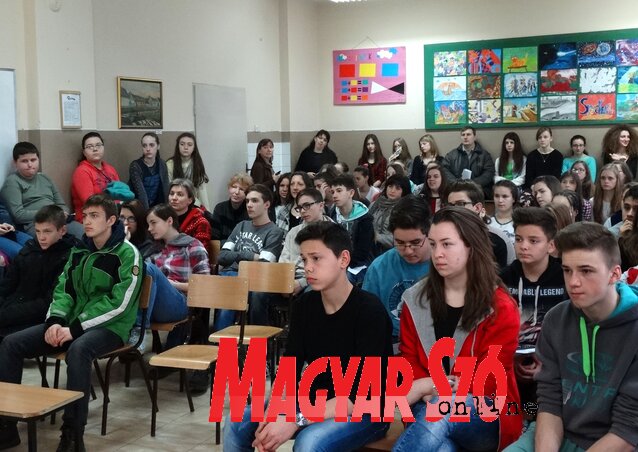 A nyolcadikosok túlnyomó többségét a gimnáziumi továbbtanulás érdekelte (Fotó: Góbor Béla)